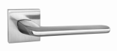 Ручка дв. PUERTO SLIM AL 555-03 SN "Гляссе" (никель матовый)