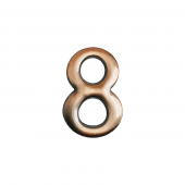 Цифра дверная АЛЛЮР "8" на клеевой основе  медь (600,20)