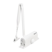 БУЛАТ Доводчик дверной ULTIMATE (УЛЬТИМЕЙТ) ДД-100 A-W (40-120 кг) белый, морозостойкий(10)