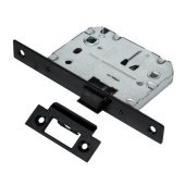 Защелка сантехническая Puerto с отверстием для завертки, черный  арт: INLB 1070 Black