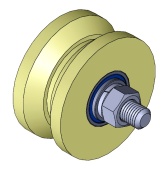 Ролик капролон d 70мм под угол Р2710
