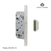 Защелка врезная магнитная под фиксатор PORTA DI PARMA Polaris M.01WC.14 Матовый никель