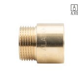 Удлинитель ВР-НР, латунный, 0124-2020, 3/4" x 20 мм (3/4" x 20 мм)