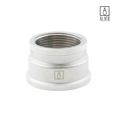 Муфта переходная ВР-ВР, никелированная 0102-4032, 1 1/2" х 1 1/4" (1 1/2" х 1 1/4")