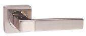 Ручка дверная RENZ 51-02 SN/NP "Милан" (никель/никель блестящий)