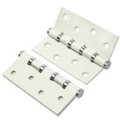 Петля RENZ 100-4BB FH SW/CP (супер белый/хром блестящий)