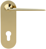 Ручка на планке PORTA DI PARMA Cono 2115.06.CYL  PVD Полированное золото