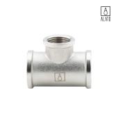 Тройник переходной ВР-ВР-ВР, никелированный, 0112-2520, 1" x 3/4" x 1" (1" x 3/4" x 1")