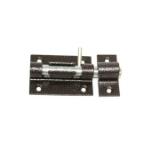 Засов накл УНИВЕРСАЛЬНЫЙ с круглым ригелем ант.серебро 