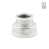 Муфта переходная ВР-ВР, никелированная 0102-2515, 1" х 1/2" (1" х 1/2")