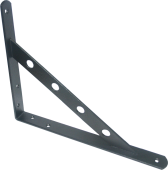 Кронштейн усиленный 150*125 полимер черный (10) мт