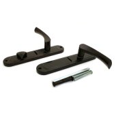 4.643.КАПЛЯ.МА.(R) Ручки фалевые КАПЛЯ, под сувальдный механизм, правосторонние, медный антик, 47 мм, 42 мм