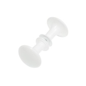 Ручка-кнопка РК1-7 пластмасса белая (25) 