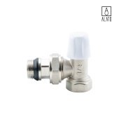 Клапан запорно-балансировочный, угловой, 0405-1515, 1/2" (1/2")