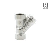 Фильтр косой ВР-ВР, сетчатый, латунный, 0140-1515, 1/2" (1/2")