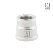 Муфта переходная ВР-ВР, никелированная 0102-1510, 1/2" х 3/8" (1/2" х 3/8")