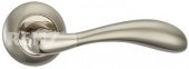 Ручка дверная RENZ 89-08 SN/NP "Розаро" (никель/никель блестящий)