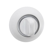 Завертка PUERTO BK AL 08 MSW/CP (матовый супер белый/хром блестящий)  