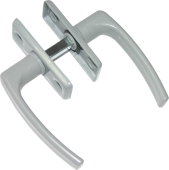 Ручка 2-сторон.для теплиц пласт.серый/цинк (50) мт