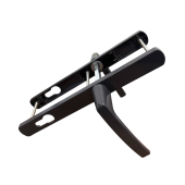 Ручки дверные алюминиевые на планке V1-92DG темно-серый RAL 7024 Ручки дверные алюминиевые на планке V1-92DG темно-серый RAL 7024