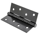 Петля стальная  IN 100-4S 70mm FH B  100*70*2,5, 4 кольца, плоский колпачок, черный