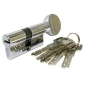 Цилиндровый механизм Vantage ZC80 (35Cx45) СР 5 ключей (хром)