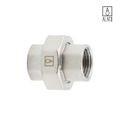 Американка прямая ВР-ВР, никелированная, 0130-1515, 1/2" (1/2")