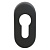 Накладка для ц/м СТАНДАРТ 0900 SS BLACK ЧЕРНАЯ INOX нержавеющая сталь (100,5)