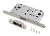 Защелка сантехническая магнитная РЕНЦ с пластиковой ответной планкой, никель матовый  арт: INLBM 5096 pl SN