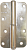 Петля накладная ПН1-110 (А) пол.бронза левая (40) мт