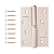 Петля врезная Apecs 100*70-В-Steel-NIS-L