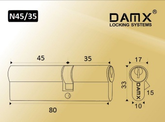 ЦМ N80 (45/35) мм DAMX SN (Матовый никель)